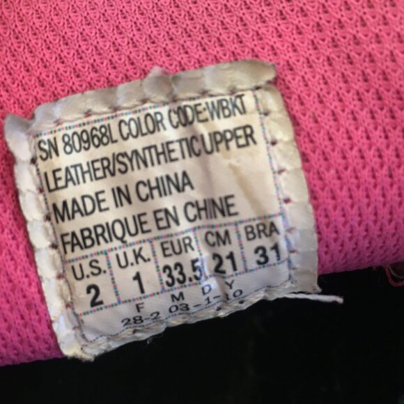 Skechers Running Shoes Sneakers Size 2 Girls Leather Rainbow Black Metallic - Picture 15 of 15